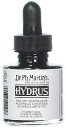 Dr. Ph. Martin's Hydrus Fine Art Watercolor, 1.0 oz, Carbon Black (11H)