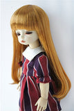 Wigs Only JD319 6-7inch 16-18CM 1/6 YOSD Wigs Synthetic Mohair Long Slight Curly BJD Hair (Ginger)