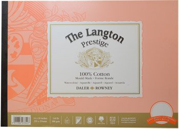 Daler Langton Prestige Watercolour Pad HP 12 x 9 [Toy]