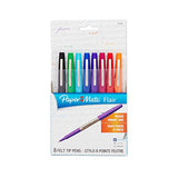 Paper Mate 62145  Flair Porous-Point Felt Tip Pen, Ultra-Fine, Core Colors, 8-Count