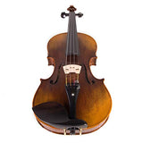 Cecilio CVN-600 Hand Oil Rub Highly Flamed 1-Piece Back Solidwood Violin with D'Addario Prelude Strings, Size 4/4 (Full Size)