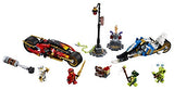 LEGO NINJAGO Legacy Kai’s Blade Cycle & Zane’s Snowmobile 70667 Building Kit (376 Pieces)