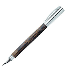 Faber-Castell Ambition Fountain Pen, Medium Nib (M), Coconut Wood (FC148170)