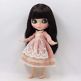 Original Doll Clohtes Outfit, Light Pink Dress + Lace Scarf, Doll Dress Up for 1/6 12inch Doll or ICY Doll- Fortune Days(YW-YF013)