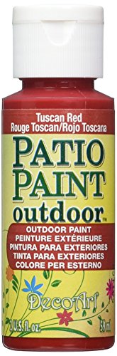 DecoArt Patio Paint 2-Ounce Tuscan Red Acrylic Paint