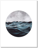 Landscape Wall Art - Mountain Forest Ocean Prints - Set of 3-8x10 - Nature Decor - Unframed