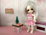 Miniature Christmas Tree Table Gift, Dollhouse 1:12 scale Decoration. Handmade