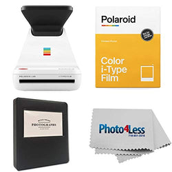 Polariod Lab Instant Photo Printer + Polaroid Color Film for I-Type+ 5" Photo Album + Cleaning Cloth