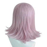 JoneTing Purple Wig Cosplay for Girls Short Bob Wigs Wavy Synthetic Hair Wigs for Game Cosplay Costume