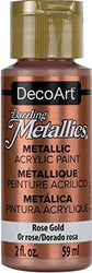 DecoArt DECDA-3.336 Dazzling Metallic Rose Gold, 2 oz