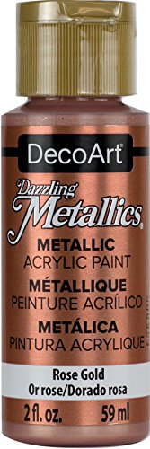 DecoArt DECDA-3.336 Dazzling Metallic Rose Gold, 2 oz