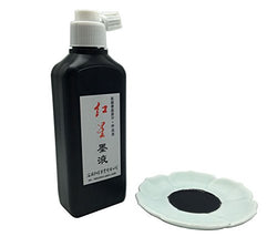 Easyou Redstar Liquid Ink for Professioanl Traditional Calligraphy and Brush Painting (Black&1pcs180ML)