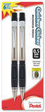 Pentel Quicker Clicker Automatic Pencil, 0.50 mm, Assorted, 2 per Pack (PD345BP2-K6)