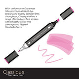 Spectrum Noir Classique ‘Hint of’ Blend Twin Tip Blendable Alcohol Based Marker Set with Japanese Nibs-Pack of 6-Perfect for Coloring, Drawing & Illustration (Delicate Florals Pack) SN-CS6-DEF