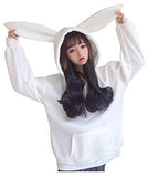 CRB Fashion Cosplay Anime Bunny Emo Girls Cat Bear Ears Emo Bear Top Shirt Pullover Sweater Hoodie (Style#2w)