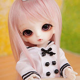 MEESock Pretty 1/8 Mini Bjd Doll SD Dolls Full Set 16Cm 6.3Inch Ball Jointed Dolls Toy Action Figure with Clothes Wig Shoes Handpainted Makeup