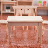 F Fityle 1/12 Scale Dollhouse Furniture Miniature Wooden Desk for Bedroom Living Room