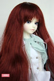 BJD Doll Hair Wig 7-8 inch 18-20cm red brown 1/4 MSD DZ DOD LUTS E39