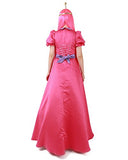 miccostumes Girl's Pink Princess Bubblegum Cosplay Costume with Crown (Pink)