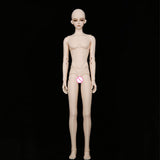 MLyzhe Simulation Humanoid BJD Doll 3D Eyes Lifelike Boy Girl Handmade DIY Toy Christmas Birthday Gift Set,Browneyeball