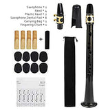 narratorbook Pocket Saxophone Set Mini Alto Saxophone Kit Portable Woodwind Instrument with 4 Reeds, 8 Dental Pad and Carrying Bag for Adults & Kids & Beginners