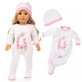 ZQDOLL 19 pcs Girl Doll Clothes Gift for American 18 inch Doll Clothes and Accessories, Including 10 Complete Sets of Clothing