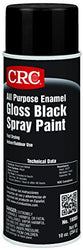 CRC All Purpose Enamel Spray Paint, 10 oz Aerosol Can, Gloss Black