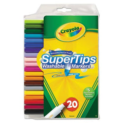 Washable Super Tips Markers with Silly Scents, Assorted, 20/Set, Sold as 20 Each