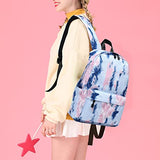 Lohol Lightweight Galaxy Backpacks for Teen Girls & Women, Water Resistance Daypack for Travel, School (Tie dye Blue)
