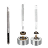 120 Sets Snap Fasteners Kit, 12.5mm Metal Snap Buttons Press Studs with 4 Pieces Fixing Tools, 6