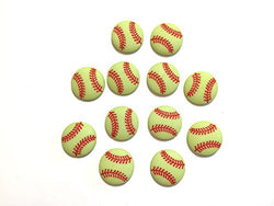 Softball Buttons 12 Buttons Shank Back 3/4" Inch Diameter - 883 B