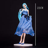 DYHOZZ One Piece Toy Statue Nefeltari Vivi Collection Statue Model Toy Best Gift PVC Exquisite Anime Decoration - Color: Blue-22CM Toy Statue