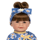 Adora Realistic Baby Doll - Toddler Time Doll - Summer Lovin, 20 inch, Soft CuddleMe Vinyl, Brown Hair/Brown Eyes