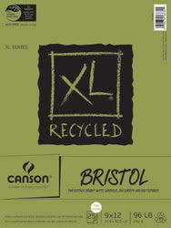 Canson Xl Recycled Bristol Paper Pad 9"X12"-25 Sheets