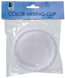 Palette Cup Round White Plastic
