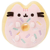 GUND Sprinkle Donut Pusheen Sweet Dessert Squishy Plush Stuffed Animal Cat and Satisfyingly Stretchy Fabric, for Ages 8 and Up, Pink and Mint, 4”