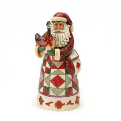Enesco Jim Shore Heartwood Creek Canadian Santa Figurine, 7.25 Inch, Multicolor