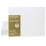 Mont Marte Canvas Panel (Pack of 24), 8 X 10 inches, Canvas Panel Great for Students to Professional Artists