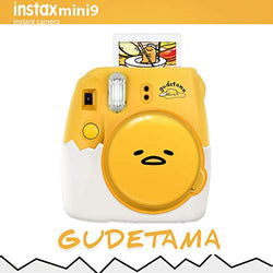 Nishow Fujifilm instax Mini 9 Instant Film Camera Polaroid for Ideal Gift Set - Gudetama Yellow Egg(Global Limited Release) Unique Silicone Lens Protection Cap and Silicone Eggshell Base