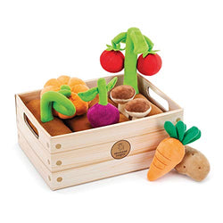 Educational Insights Plush Vegetable Garden 13-Piece Set: Pretend Food, Early-Learning Skills, Ages 2+