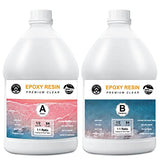 Clear Epoxy Resin 1 Gallon and 32oz 2-Part Epoxy Resin Kit for Tabletops, Countertops