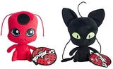 Miraculous: Tales of Ladybug & Cat Noir ~ TIKKI & PLAGG Plush Set ~ Adrien Marinette Stuffed Animal Doll 2Pcs/Set