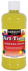 Sargent Art 17-6402 16 oz Yellow Art-Time Tempera Paint