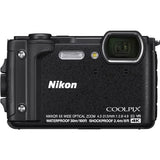 Nikon COOLPIX W300 Digital Camera (Black) (26523) + 64GB Memory Card + Card Reader + Deluxe Soft Bag + Flex Tripod + Cleaning Kit + More (Renewed)