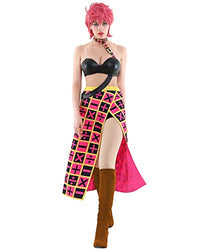 Coskidz Women's Trish UNA Cosplay Costume Outfit Top Skirt, Multicolored, X-Small