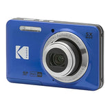 Kodak PIXPRO Friendly Zoom FZ55 Digital Camera (Blue) with Lowepro Newport 10 Camera Case (2 Items)