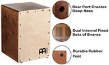 Meinl Cajon Box Drum with Internal Snares - MADE IN EUROPE - Baltic Birch Wood Compact Size, 2-YEAR WARRANTY, JC50LBNT)