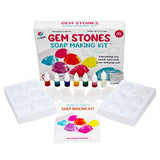 Gem Stones Soap Making Kit, Great DIY Craft Project, Gift & STEM Science Experiment for Kids Ages 8 and Up