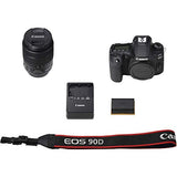 Canon EOS 90D DSLR Camera with 18-135mm Lens (3616C016) + 64GB Memory Card + Case + Corel Photo Software + LPE6 Battery + External Charger + Card Reader + HDMI Cable + Cleaning Set + More (Renewed)