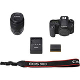 Canon EOS 90D DSLR Camera with 18-135mm Lens (3616C016) + EF-S 55-250mm Lens + 64GB Memory Card + Case + Corel Photo Software + LPE6 Battery + External Charger + Card Reader + More (Renewed)
